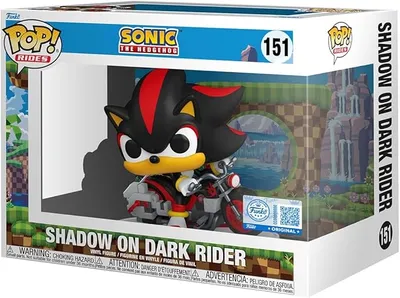 Funko Pop! Rides: Sonic The Hedgehog - Shadow on Motorcycle - Exclusivo de Amazon