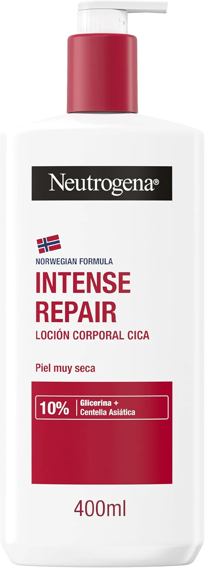 Neutrogena Fórmula Noruega Loción Corporal CICA Reparación Intensa 400 ml