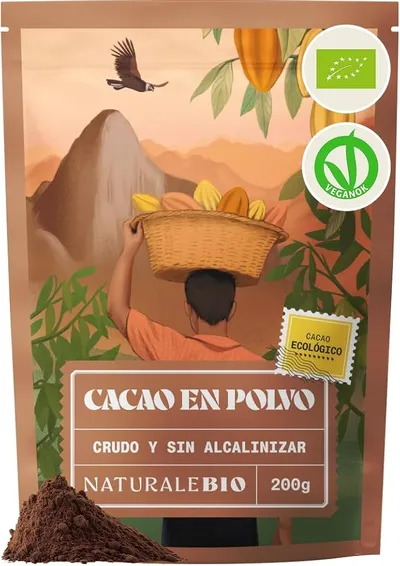 NaturaleBio Cacao Ecológico en Polvo 200g