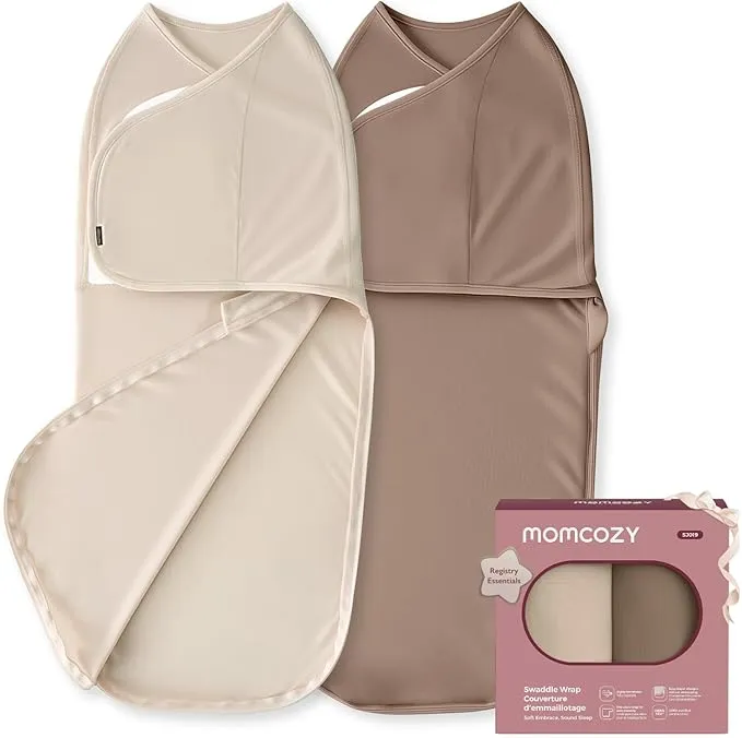 Momcozy Saco para Bebé (0-3 Meses) - Pack de 2 con Cierre Silencioso