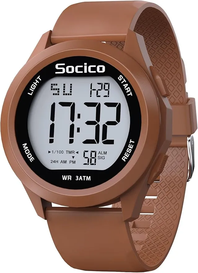 SOCICO Reloj Digital para Hombre Deportivo Militar Resistente al Agua