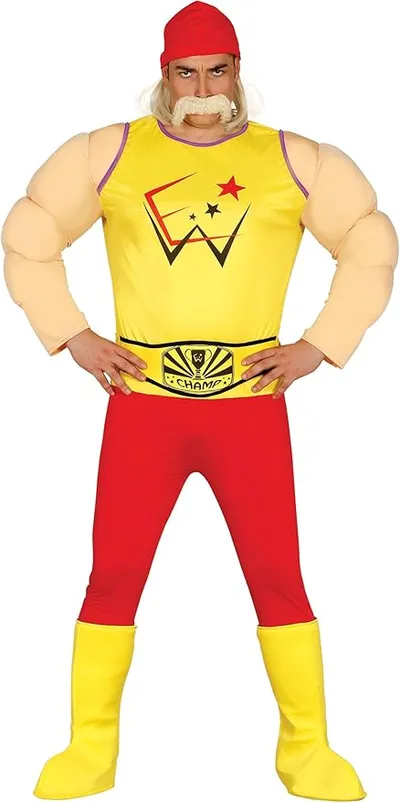 Invincible Champion Wrestler Mens Fancy Dress Costume