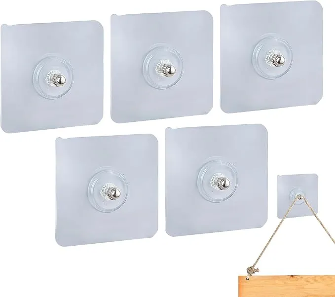 Pack 5 Ganchos Adhesivos Resistentes y Removibles para Pared