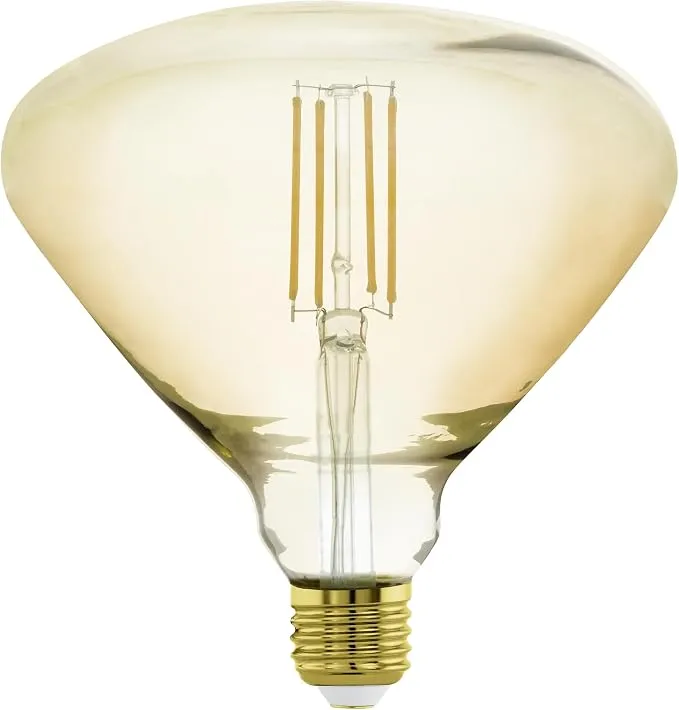 EGLO Bombilla LED Vintage E27 Regulable Ø 15 cm, 4W (35W), 380lm, Blanco Cálido 2200K