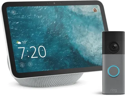 Amazon Echo Show 8 (última generación) + Ring Videotimbre con baterÃa (Battery Video Doorbell) (última gen.)