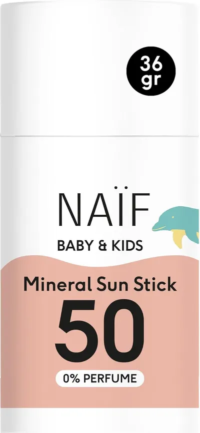 NAÏF SPF50 MINERAL Protector solar en barra
