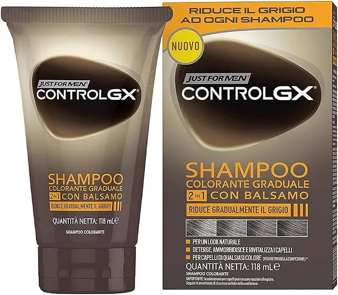 Just For Men Control GX Champú y Acondicionador para Canas - 118ml