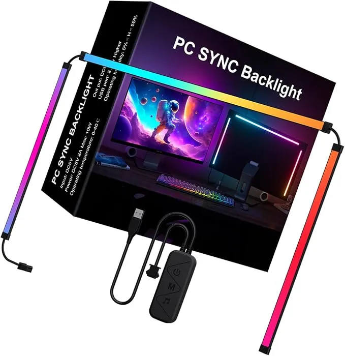 Tira LED RGB Flexible con Sincronización Musical para TV y Gaming