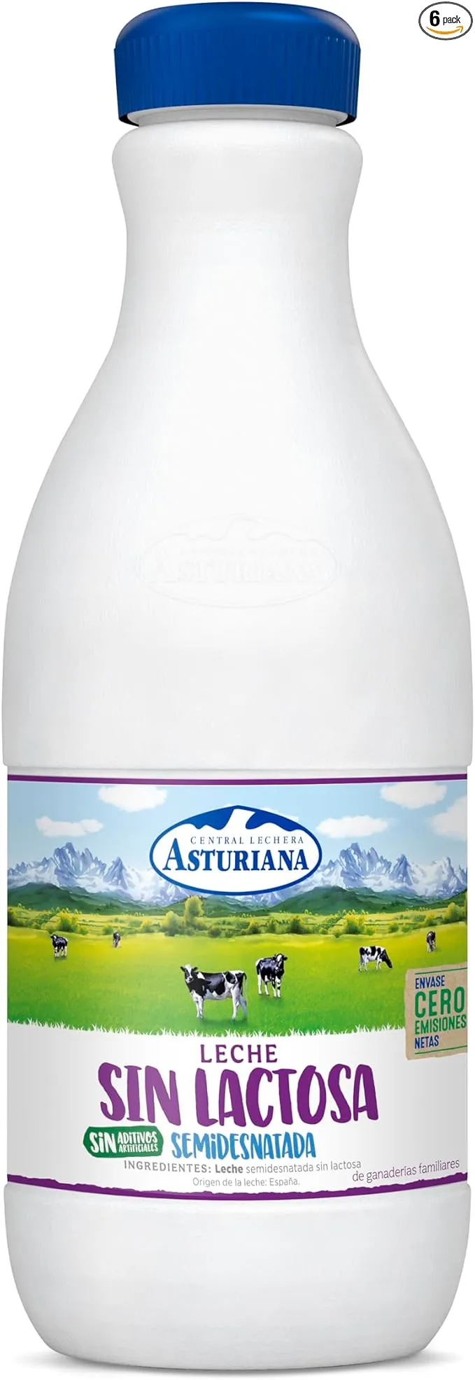 Central Lechera Asturiana Leche Sin Lactosa Semidesnatada