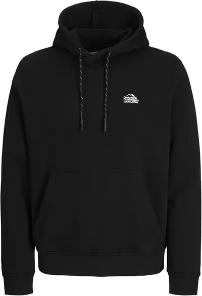 Sudadera con Capucha Jack & Jones Jcoflare con Estampado Fotográfico Negro Talla S
