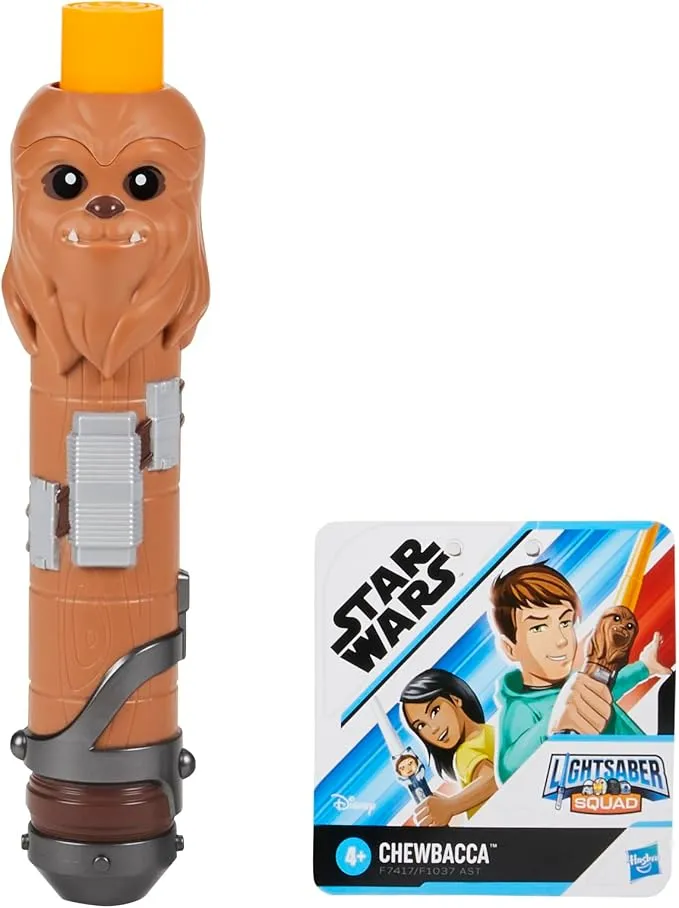 Star Wars Chewbacca Lightsaber Squad Sable de Luz Amarillo Extensible