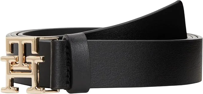 Tommy Hilfiger Cinturón Mujer Logo Piel 2.5cm Negro