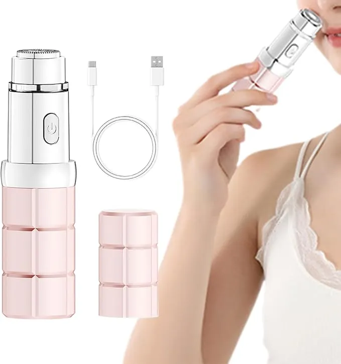 Afeitadora Eléctrica Inalámbrica para Mujer - Diseño Lápiz y Limpieza Rápida