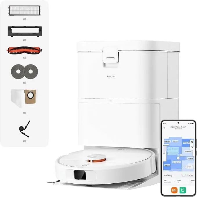 Xiaomi H50 Robot Aspirador con Fregado y Recogida Automática de Polvo