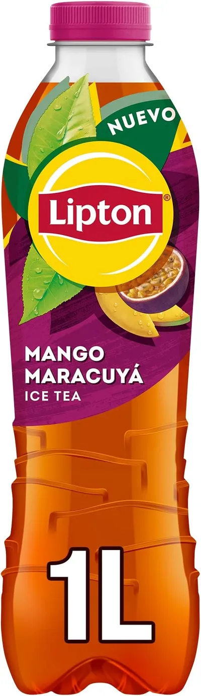 Lipton Té helado con sabor a mango maracuyá, botella de 1 litro