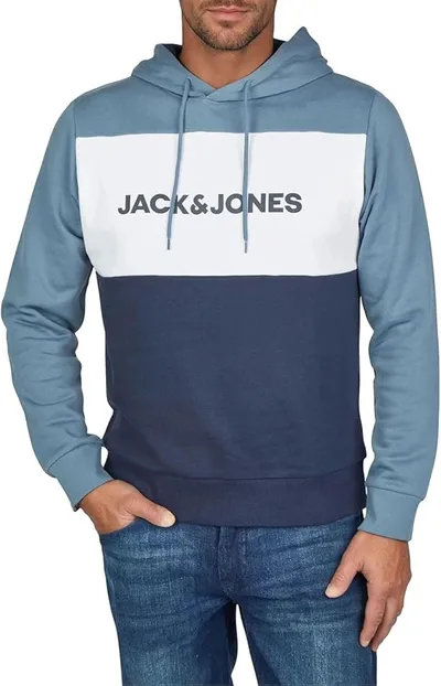 JACK & JONES JWHLOGO Sudadera con capucha para hombre