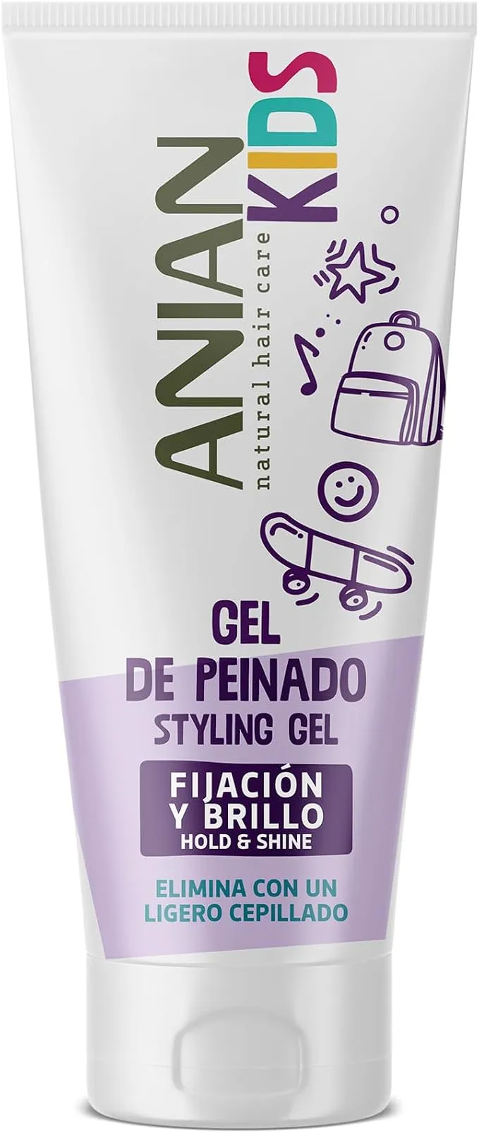 ANIAN KIDS Gel Fijador para Niños 250 ml - Peinado Brillante y Fácil