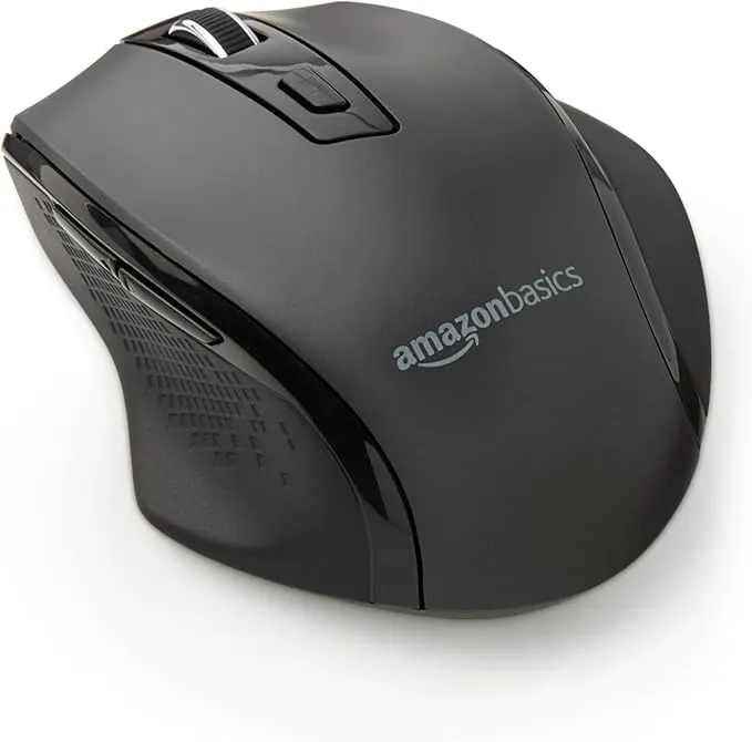Ratón Inalámbrico Amazon Basics Ergonómico con DPI Ajustable