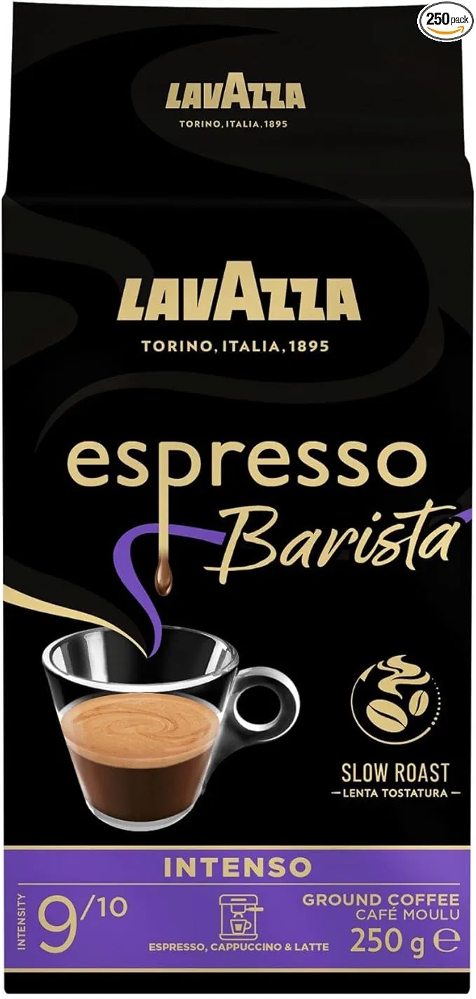 Lavazza, Espresso Barista Intenso, Café Molido Natural Tostado