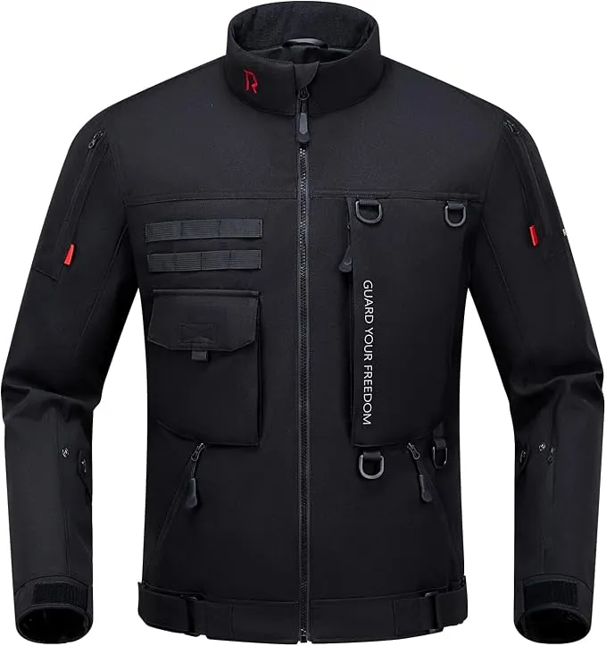 RIDEIRON Chaqueta de Moto Hombre Invierno CE Class A con Protección