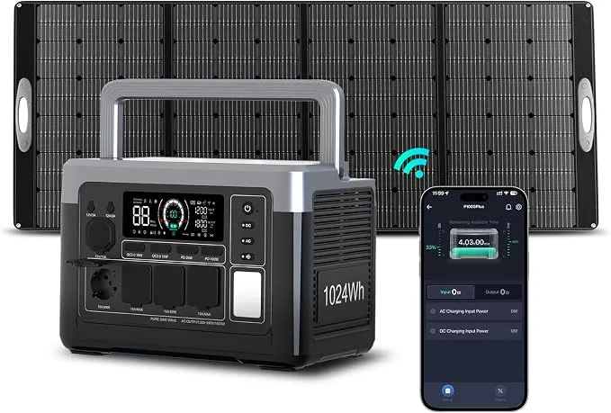 Estación de Energía Portátil OUKITEL P1000PLUS 1024Wh con Panel Solar 200W