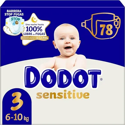 Dodot Sensitive Talla 3, 78 Pañales