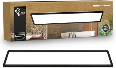 B.K.Licht - Lámpara LED de techo con luz indirecta