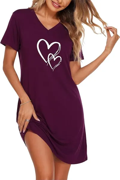 Camisón Corazones Algodón