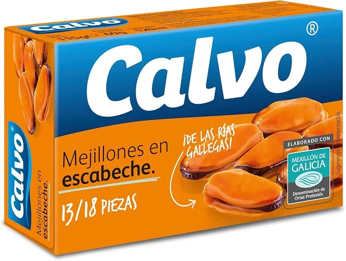 Calvo Mejillones en Escabeche 13/18 uds 115g DOP