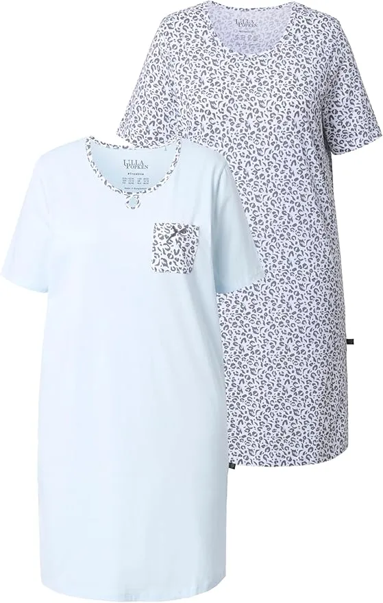 Ulla Popken 2pcs Pack Nightgown Leo