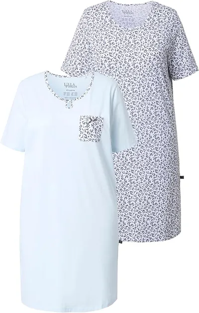 Ulla Popken 2pcs Pack Nightgown Leo