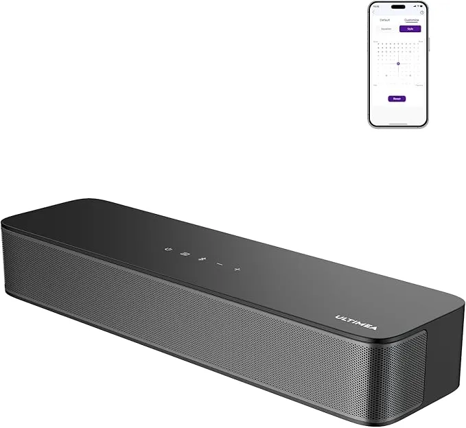 ULTIMEA Barra de Sonido 2.1ch Poseidon M20 Pro con Subwoofer Integrado y Control por App