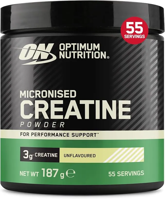 Optimum Nutrition Creatina Monohidrato Micronizada 187g - Impulsa tu Entrenamiento