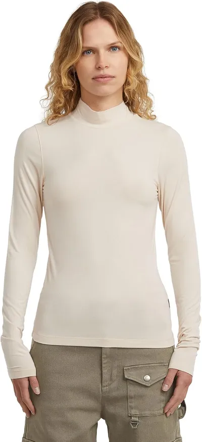 Camiseta Mock Slim para Mujer G-STAR