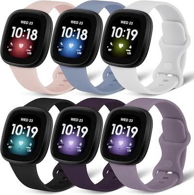Lote 6 Correas de Silicona AXFEE para Fitbit Versa 2/3/4