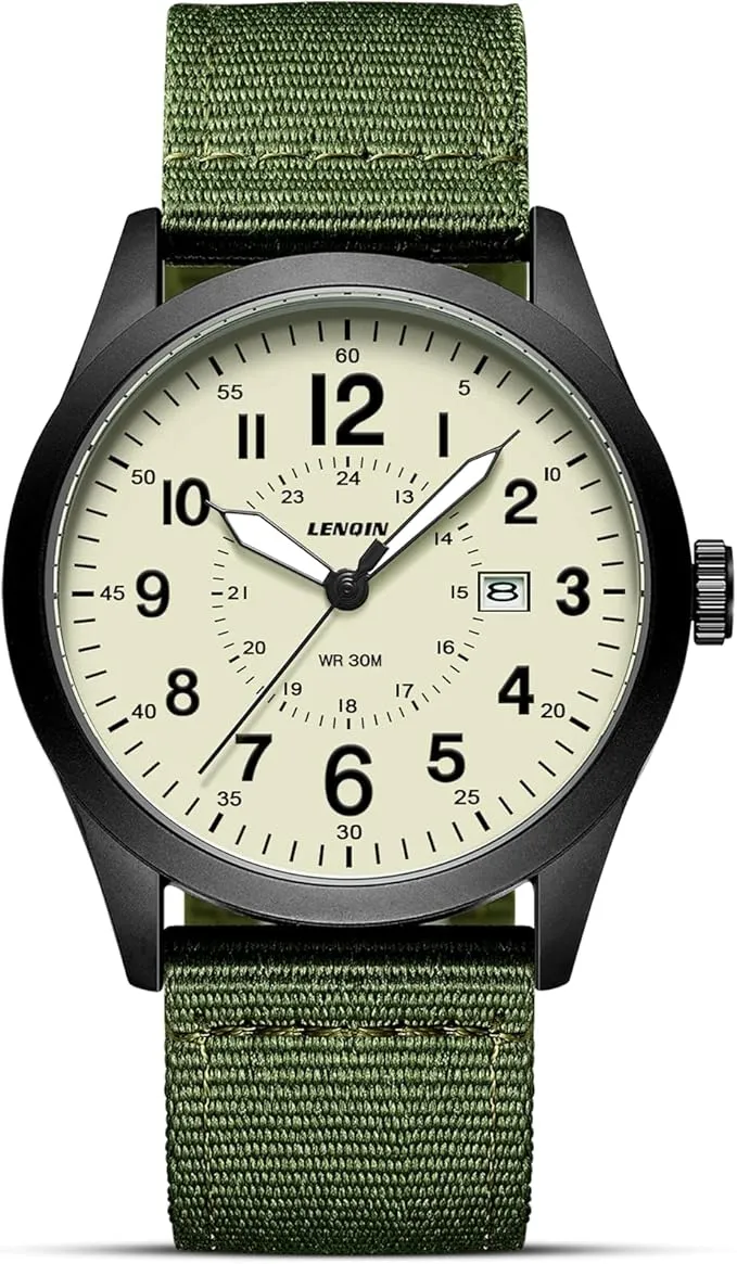 Reloj Militar de Cuarzo Analógico LN LENQIN para Hombre