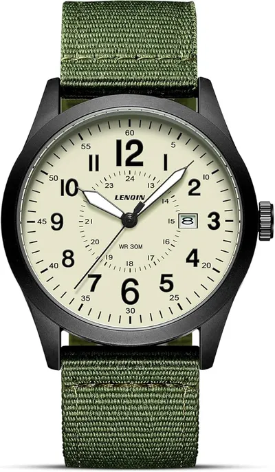 Reloj Militar de Cuarzo Analógico LN LENQIN para Hombre