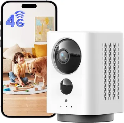 NUASI 4G Cámara de Vigilancia Interior 2K 360°