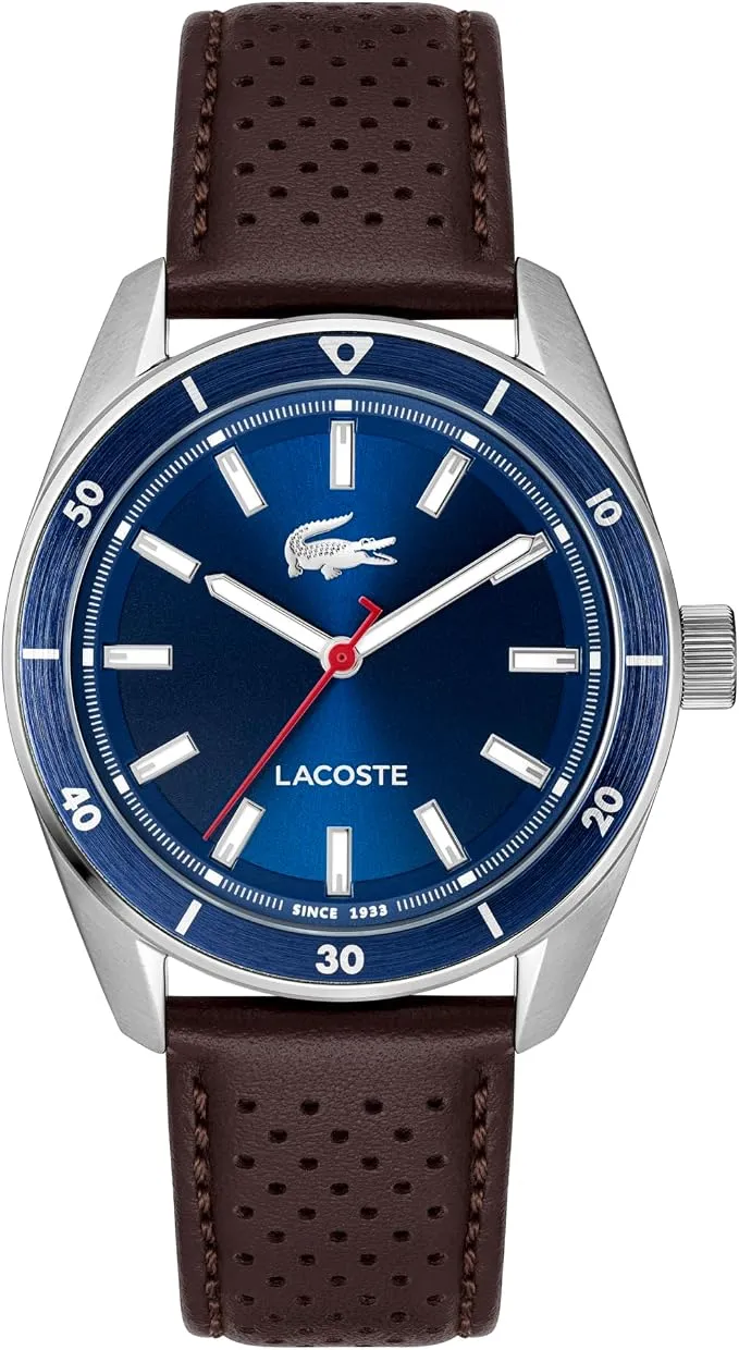 Reloj Lacoste Hombre Esfera Azul Correa Piel - Elegancia y Versatilidad