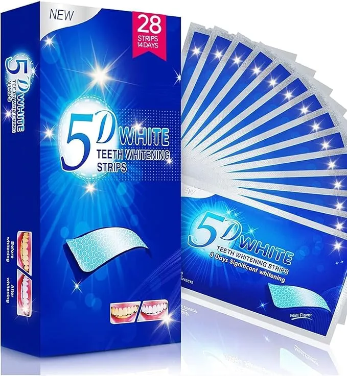 Tiras Blanqueadoras Dentales para Dientes Blancos y Aliento Fresco