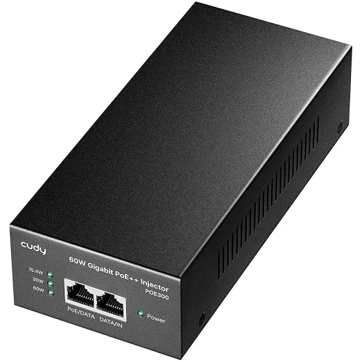 Cudy Inyector PoE Gigabit 60W 802.3bt/at/AF 4 Pares POE300 2.0