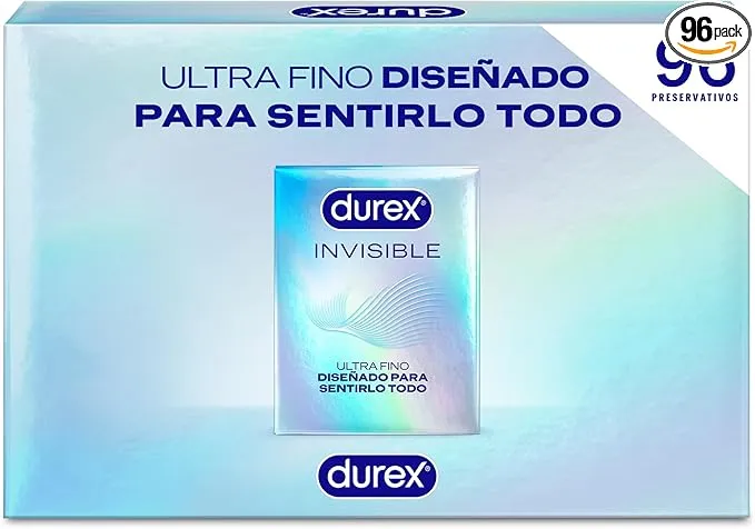 Durex Preservativos Invisible - Pack 96 Unidades