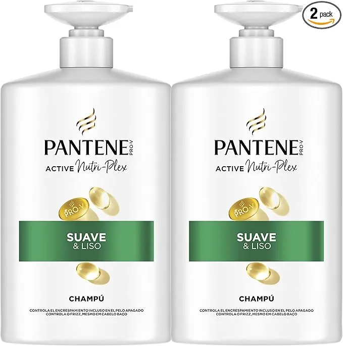 Champú Pantene Pro-V Suave Y Liso 2X1000ml