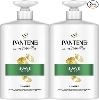 Champú Pantene Pro-V Suave Y Liso 2X1000ml