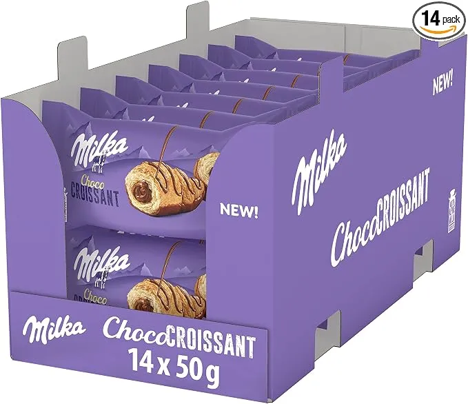 Croissant Milka Chocolate Relleno Leche 14 Unidades x 50g
