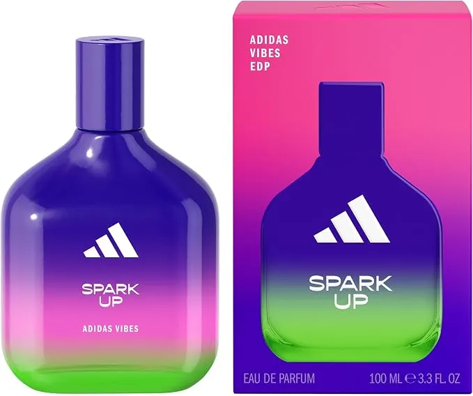 adidas Vibes Spark Up Eau de Parfum para Mujer, 100 ml - Fragancia Revitalizante y Vegana