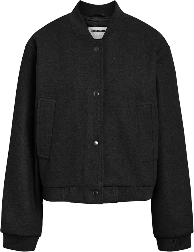 Chaqueta Bomber Noisy may Nmeddi Juvenil con Cierre Rápido