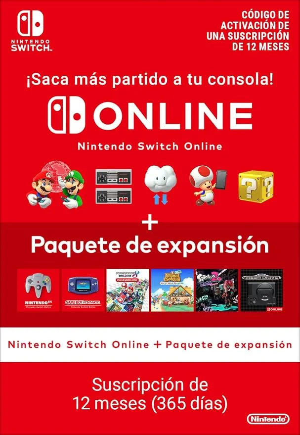 Nintendo Switch Online + Expansión: Acceso a Clásicos y Online Mejorado
