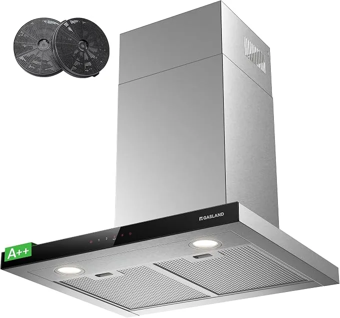 Campana Extractora GASLAND TR60SS 60 cm Inox Negro - Potente y Silenciosa