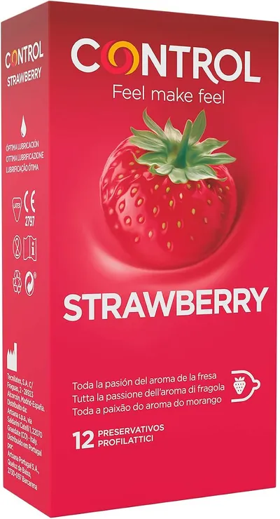 Control Preservativos Strawberry Caja de 12